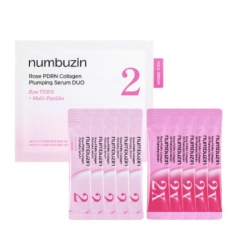 Numbuzin No.2 Rose PDRN Collagen Plumping Serum Duo (10 Sticks) – سيروم نومبوزين 2 ستيك ديو لامتلاء البشرة