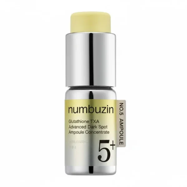 Numbuzin No.5 Glutathione TXA Advanced Dark Spot Ampoule Concentrate 15ml – أمبول نومبوزين 5 لتفتيح البقع الداكنة