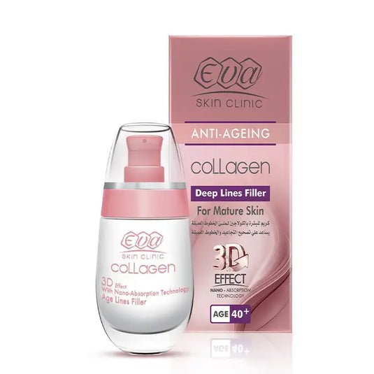 Eva Skin Clinic Collagen Deep Lines Filler Age 40+ 30ml – سيروم إيفا بالكولاجين لملء الخطوط العميقة للبشرة الناضجة