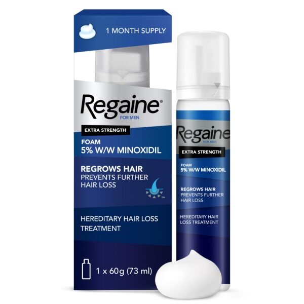 Regaine For Men Extra Strength Foam 5% Minoxidil 73ml - ريجين فوم للرجال 5% مينوكسيديل 73 مل